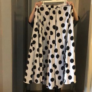 Polka dot maxi skirt